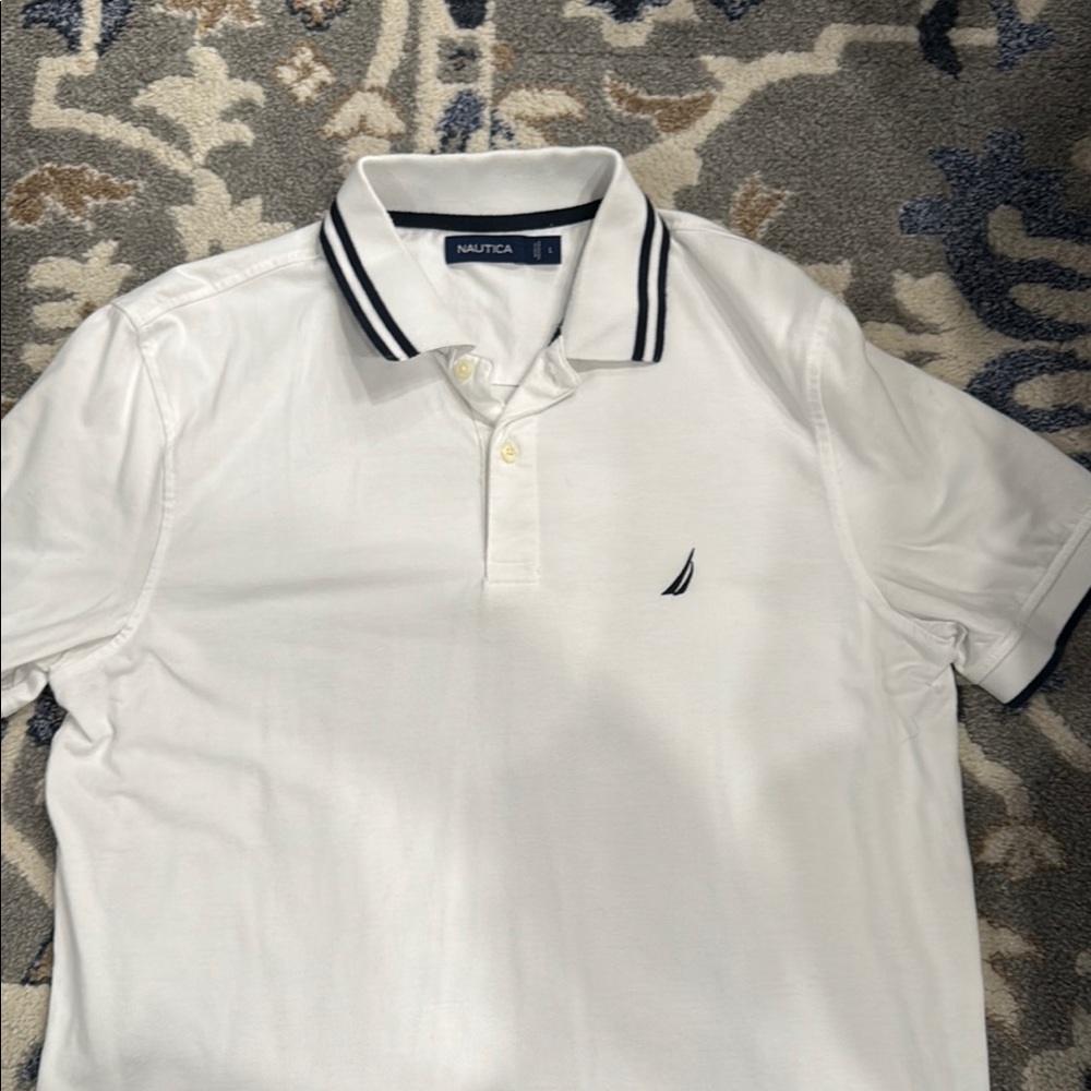 Nautica Men's White Polo Shirt